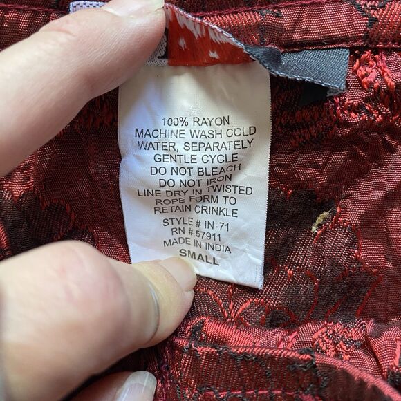 Vintage 90’s JFW Rayon Velvet Maxi Skirt. India. Whimsygoth. Goth. Boho. Small. - Picture 10 of 16